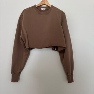 Good American Cropped Sweatshirt size 2